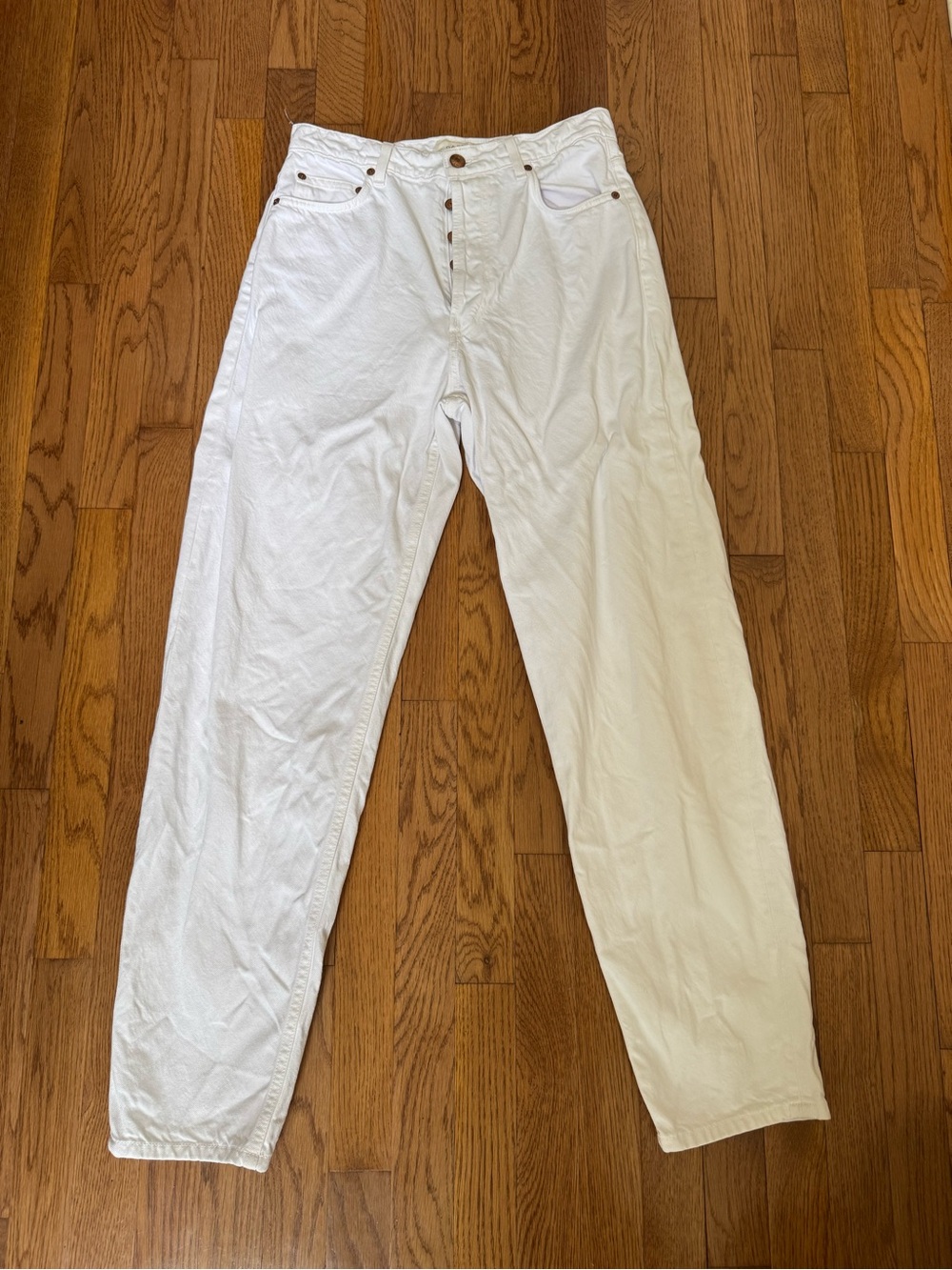 DÔEN Lady Jean – High-Rise Straight Leg in Optic White Size 29